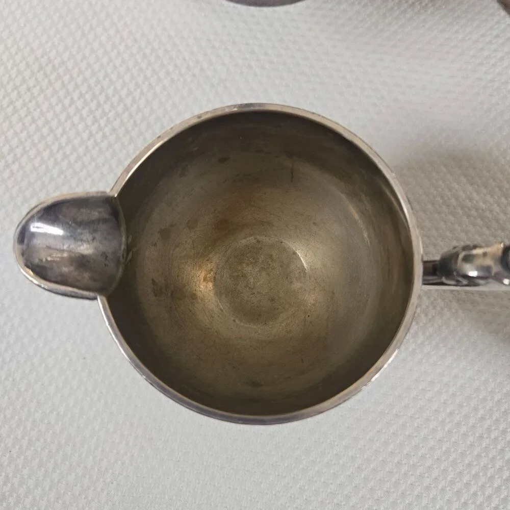 Vintage Benedict Prince Regent Silver Plated Coffee Tea Set Creamer Sugar Bowl